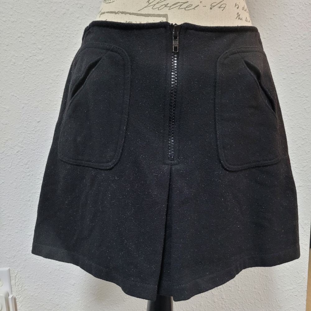 GAP Black Wool Mini Skirt Women's Size 12